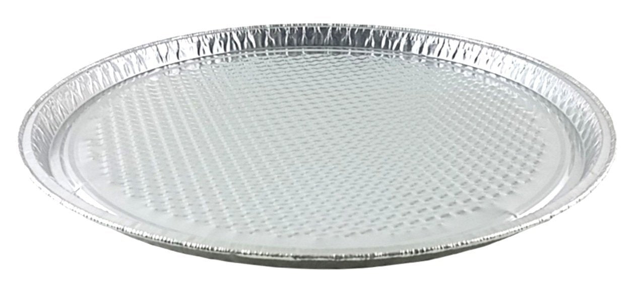 Handi-Foil 12 Aluminum Foil Pizza Pan - Disposable Waffle Bottom Baking Sheets (12)