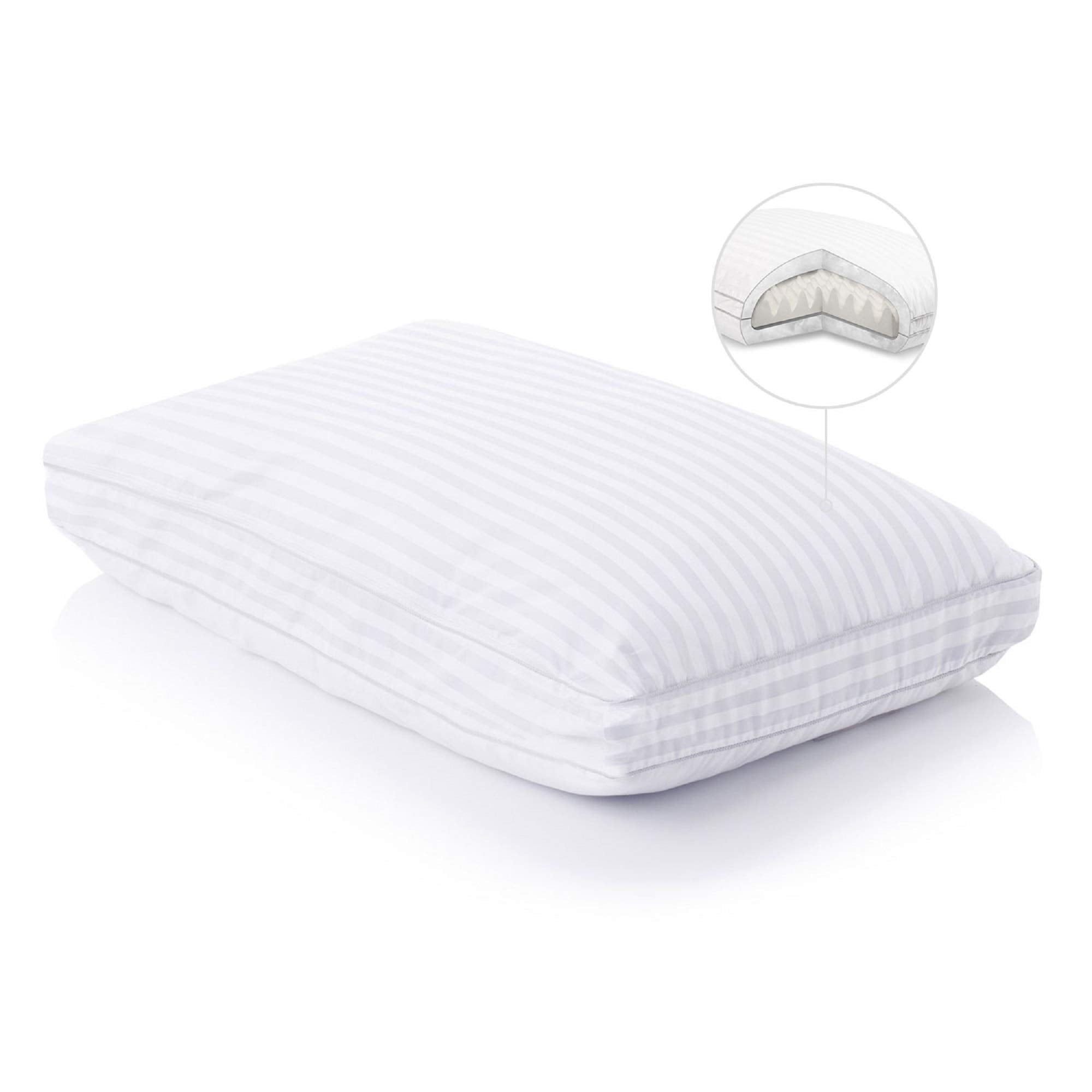 Z By Malouf Convolution Gelled Microfiber With Convoluted Memory Foam Pillow - Down Alternative