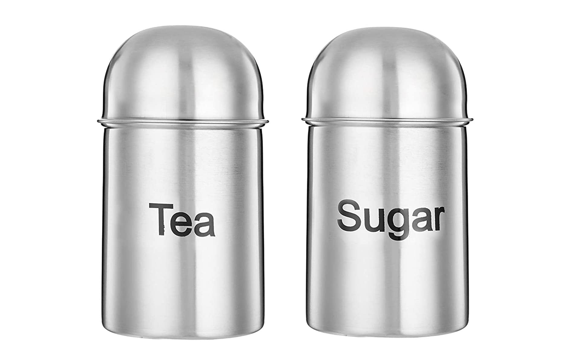Kd Zone Stainless Steel Sober Design Jar | Container | Canister Set For Tea, Coffee & Sugar | Tea Coffee Sugar Containers | Mult