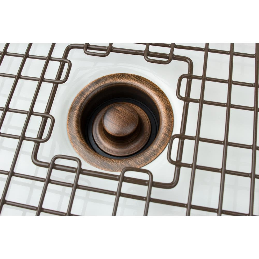 Sinksense 3.5'' Disposal Flange Drain With Stopper, Antique Copper