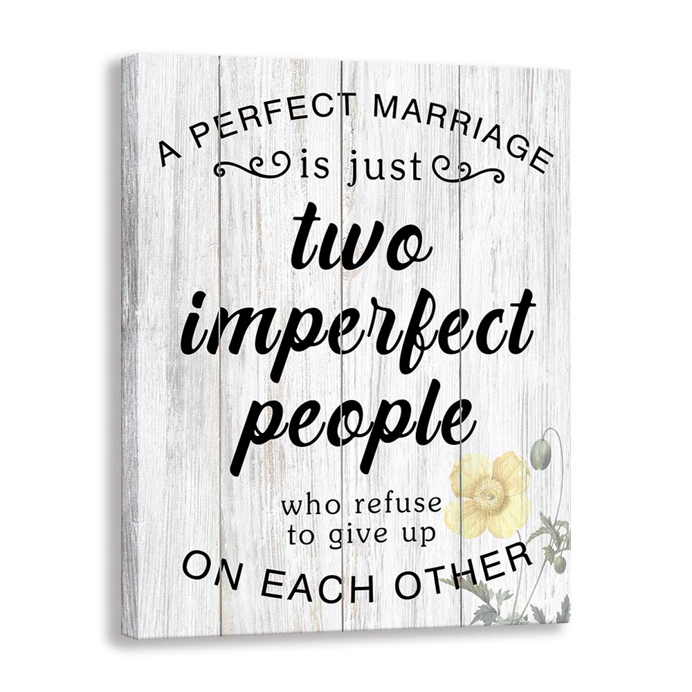 Kas Home Canvas Wall Art, Vertical Modern Wall Decor Signs Framed, Funny Motto Prints Artwork for Home Farmhouse Bedroom Living 