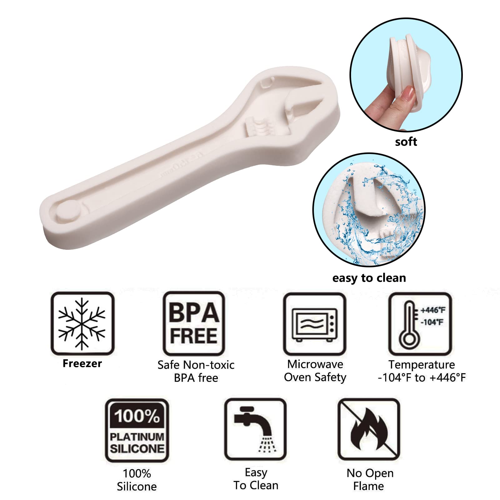 Hand Tools Chocolate Silicone Molds, 3 Packs Large Hammer Wrenches Pliers Construction Tools Baking Molds, 3D Fondant Mold For C