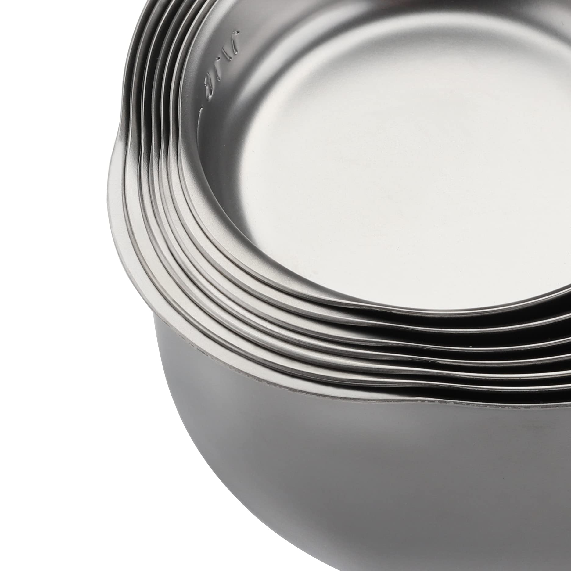 Stainless Steel Measuring Cups Set Of 7 Stackable Heavy Duty Measuring Cups For Dry And Liquid Ingredients