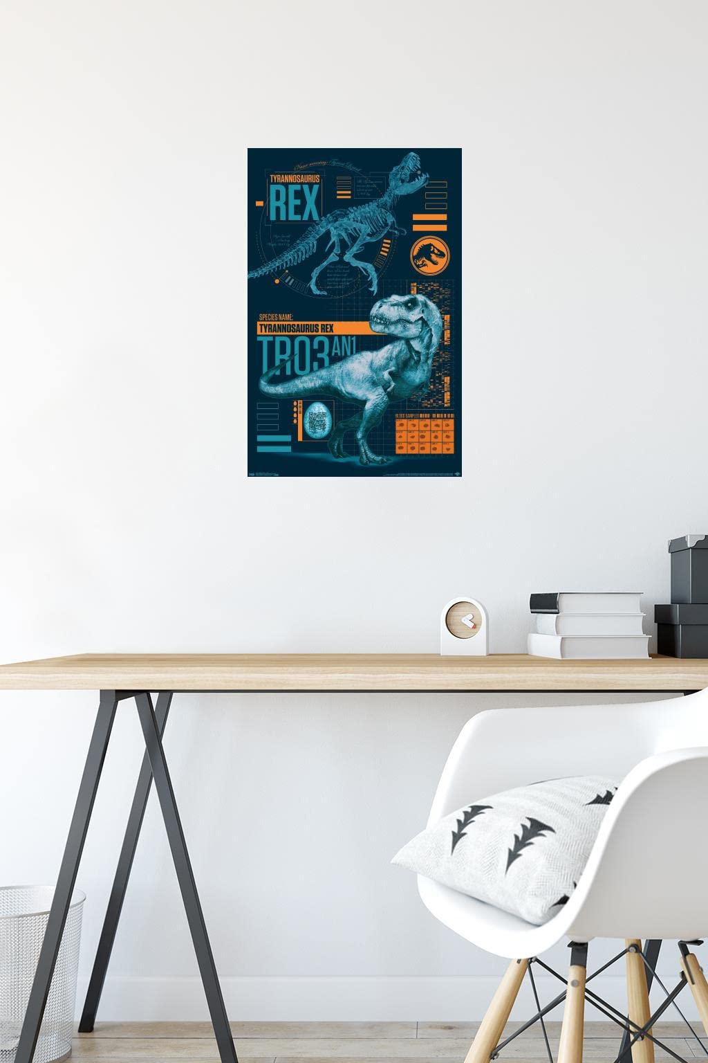 Trends International Jurassic World: Fallen Kingdom - T-Rex Wall Poster, 14.725'' X 22.375'', Premium Unframed Version