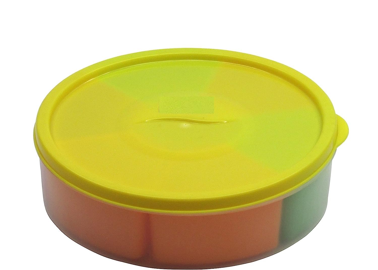Zoov Round Spice Box Masala Spices Jar, Food Grade Plastic Spice Box With Spoons For Kitchen Spicy Storage Containers Set White 