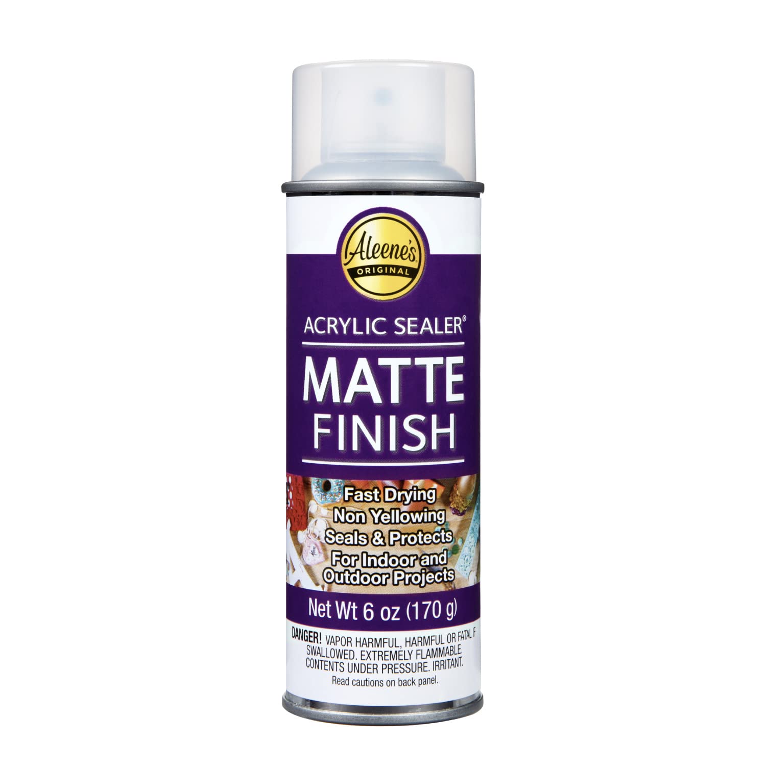 Aleenes Spray Finish 6oz Acrylic Sealer, 6 Ounce (Pack of 1), Clear-Matte-New Condition
