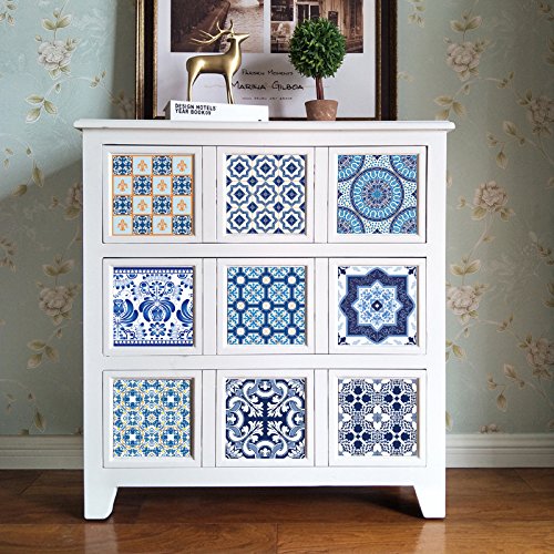 Ailegou Waterproof Vinyl Wall Tiles Sticker For Home Decor, Self-Adhesive Peel And Stick Backsplash Tile Decals For Kitchen Bath