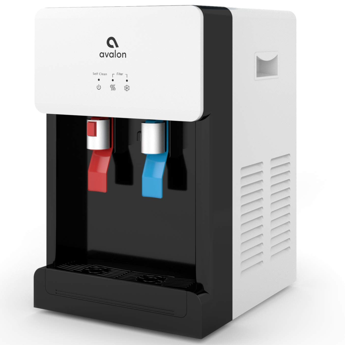 Avalon A8CTBOTTLELESSWHT Countertop Self Cleaning Touchless Bottleless Cooler Dispenser Hot & Cold Water, NSF Certified Filter, 