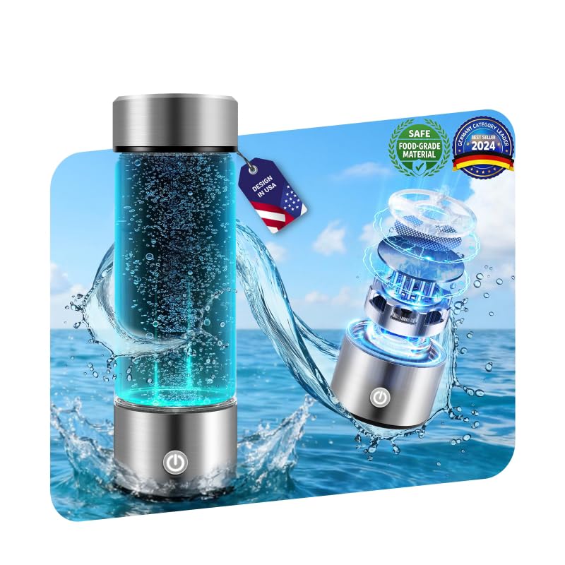 New Upgrade Hydrogen Water Bottle Generator?Industry TOP  24Hour Hydrogen Lock??NO.1 Double Hydrogen Content?| 0 Chlorine & 0 