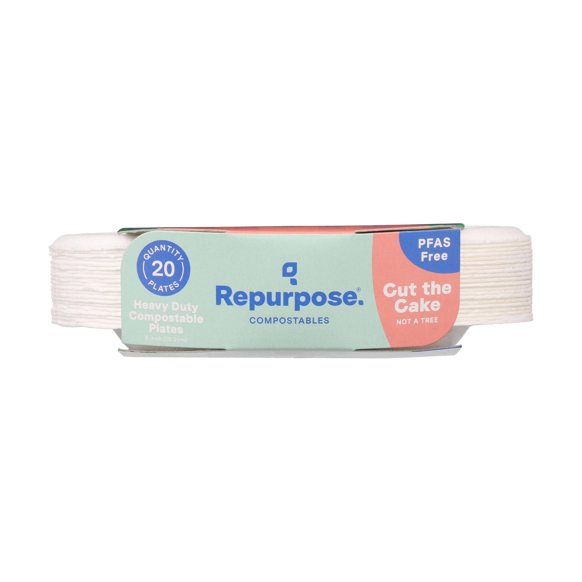 Repurpose, 6'' Eco-Dessert Plates, 20 Count