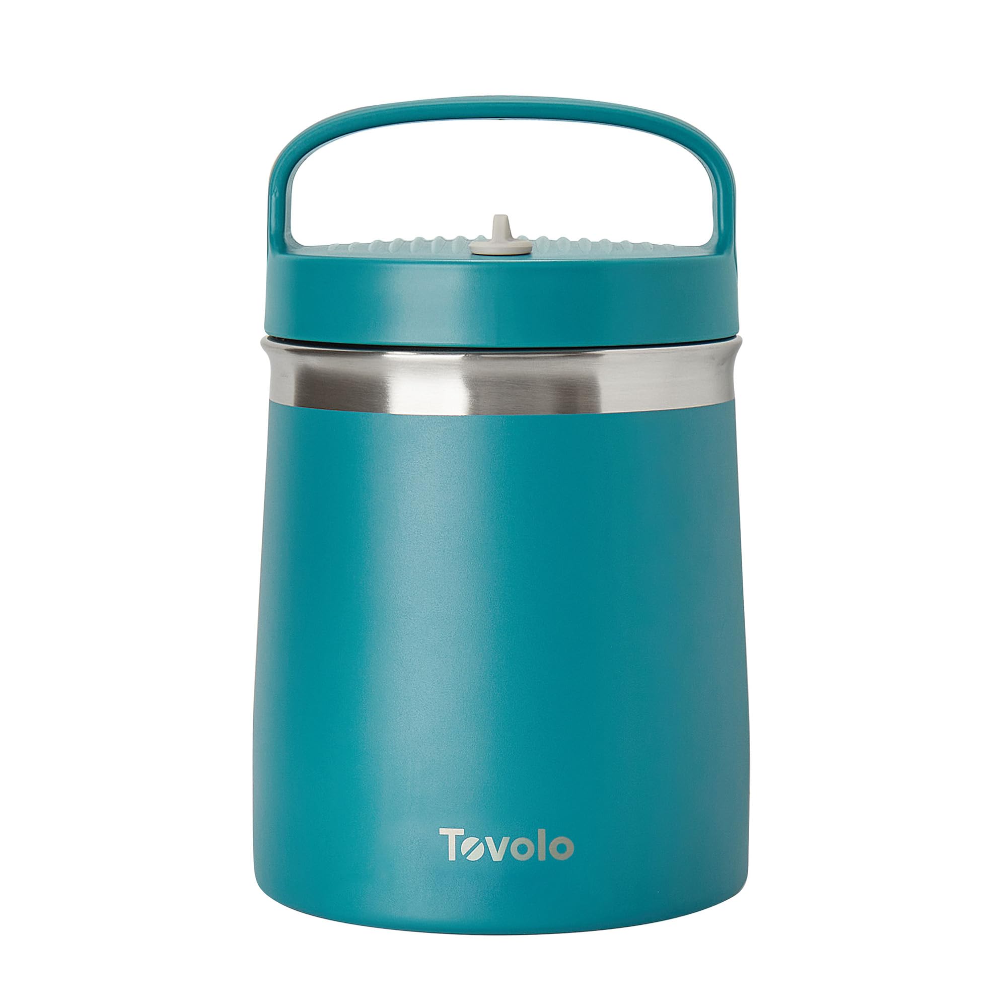Tovolo 2 Quart Food Traveler Marine Blue - Stainless Steel Food Storage Container, Double Wall Insulated Thermos for Hot and Col