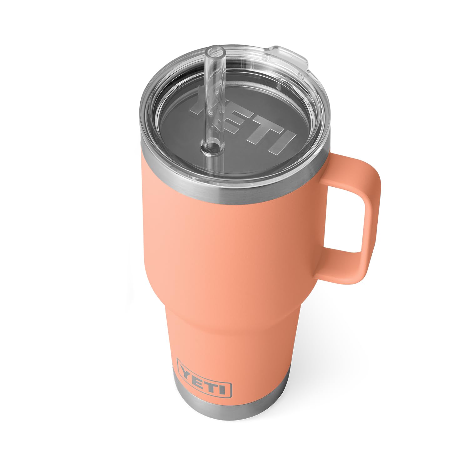 Yeti Rambler 35 Oz Straw Mug, Vacuum Insulated, Stainless Steel, Lowcountry Peach