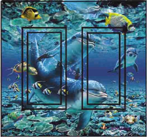 Coral Pals Double Rocker Switchstix Peel And Stick Switch Plate Cover D  Cor - 1 Unit