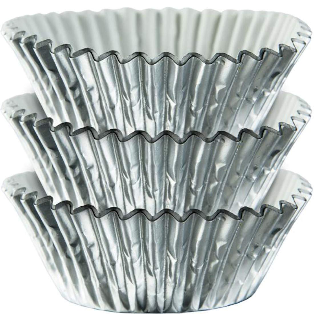 Wilton Cake 415-207 Bakecups Silver Foil 24Ct, 2 Inches