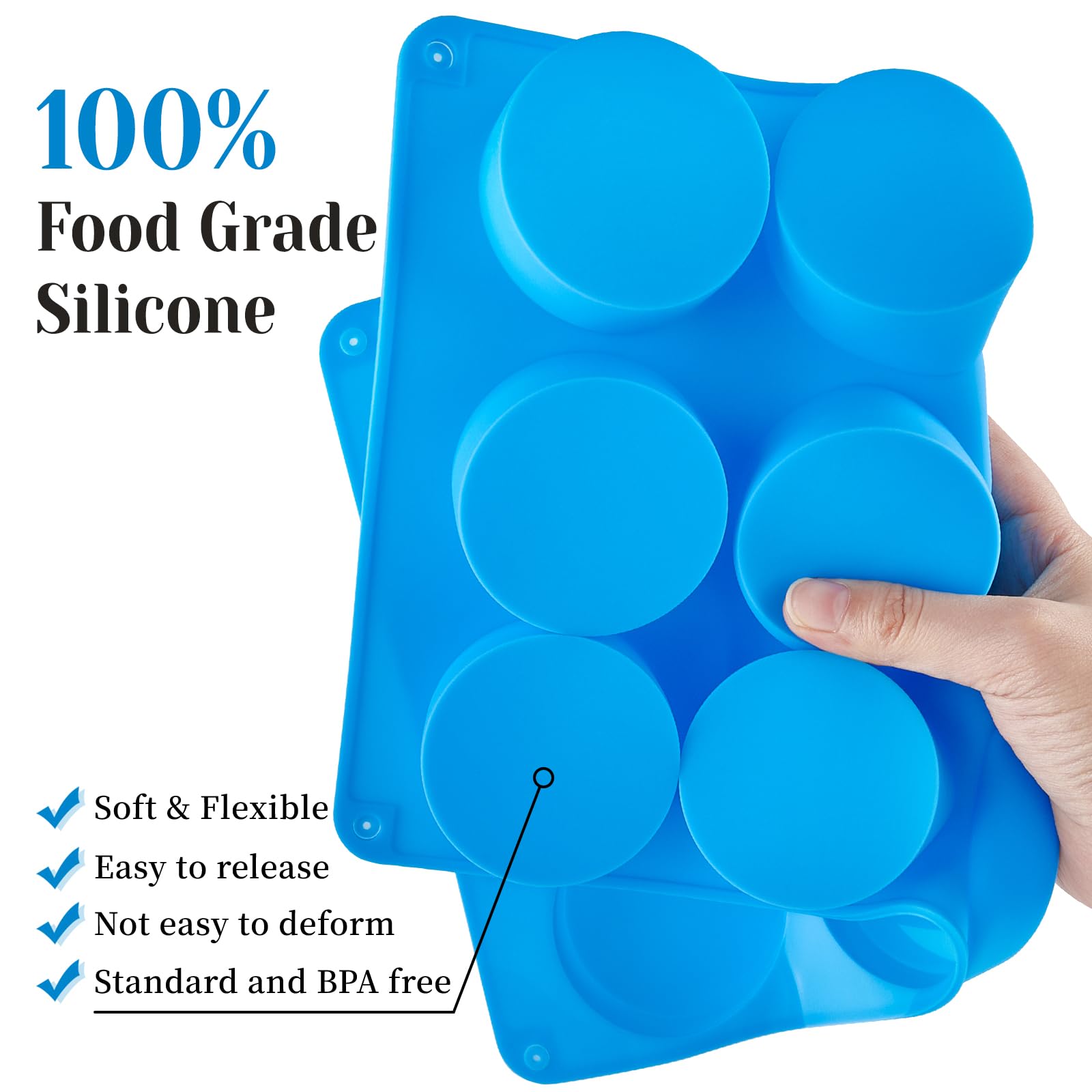 Cluewr 12 Cavity Chocolate Cookie Molds, Non-Stick Silicone Chocolate Covered Oreo Molds Muffin Pans For Mini Cake, Candy, Brown