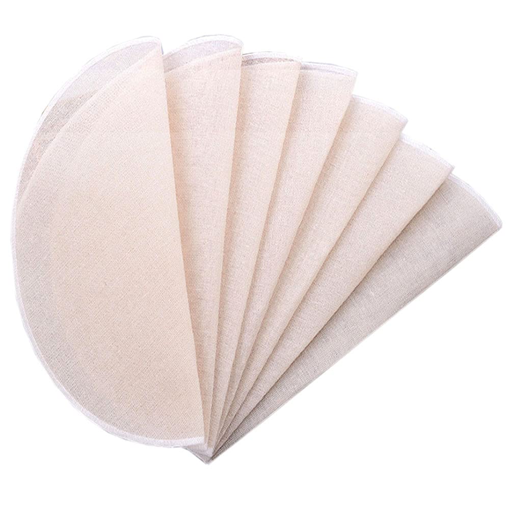 12Pcs Round Cotton Yarn Steamer Cloth Reusable Non Stick Household Steamer Liners Cloth Mesh Mat Pad Steamed Buns Dumplings Baki