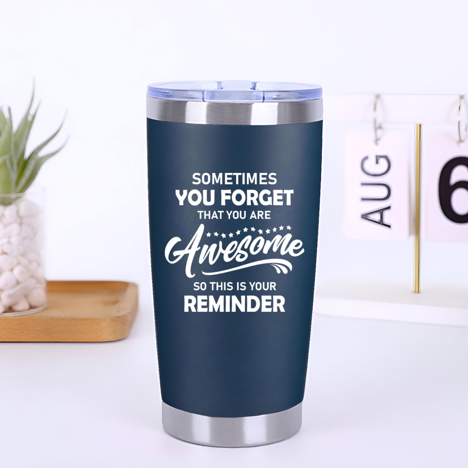 Abledn Birthday Gifts for Men - Sometimes You Forget You re Awesome Tumbler Cup - Inspirational Gifts for Men Dad Him Boyfriend