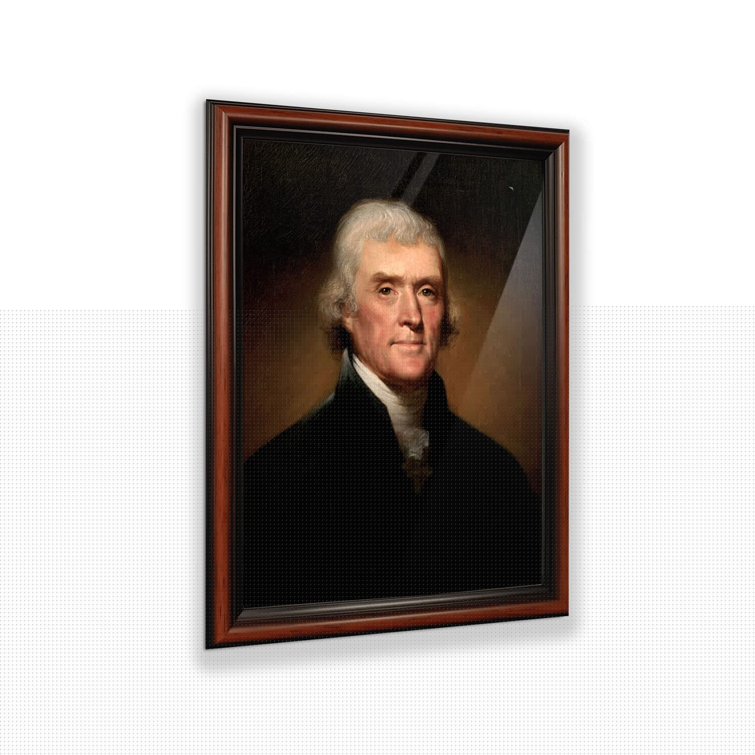 Crossroads Home Dcor Thomas Jefferson By Rembrandt Peale, World Famous Wall Art Collection, Framed Famous People Pictures, 2465W