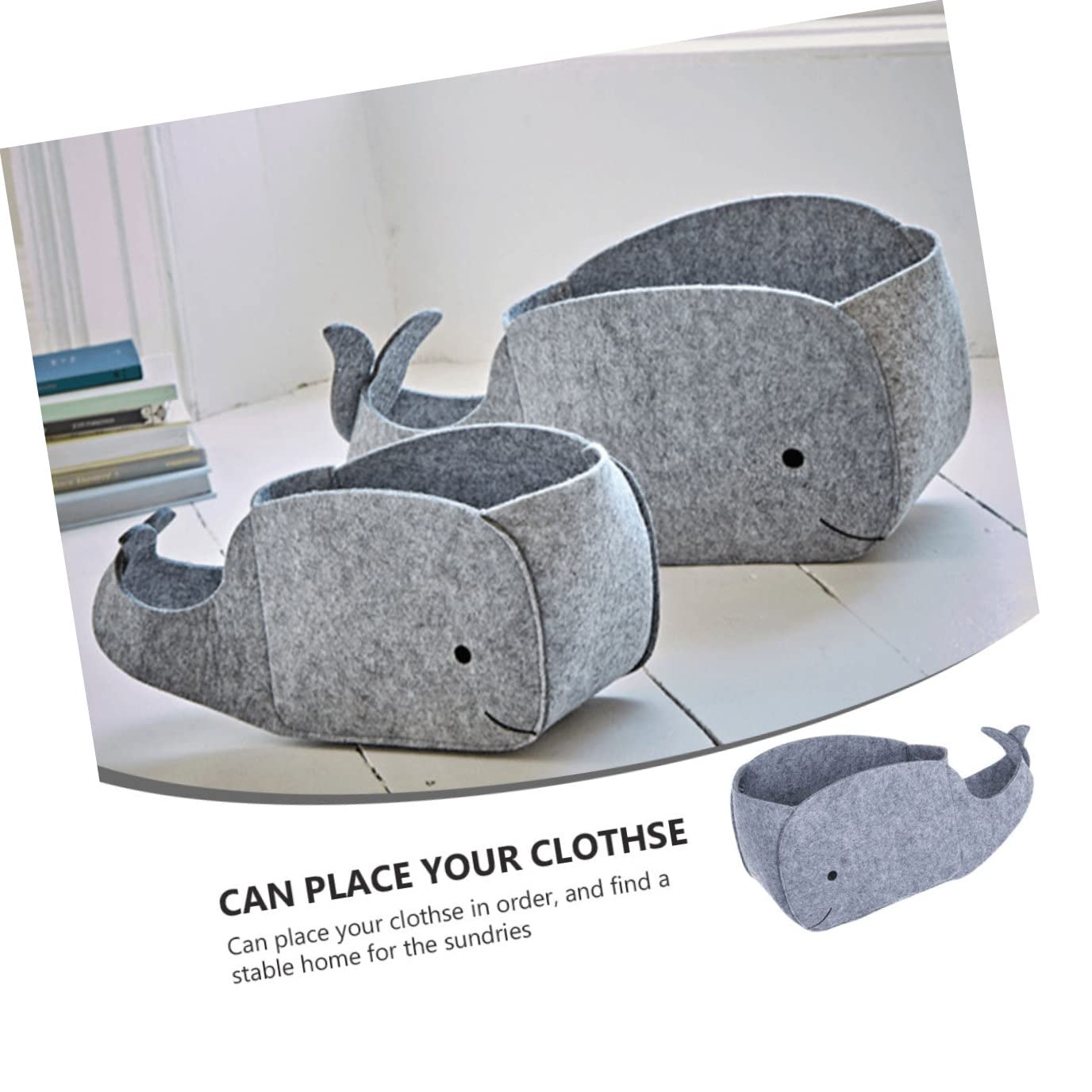 Cabilock 2 Pcs Fabric Cosmetic Organizers Dresser Clo Blankets Shelf Bin Dark Xxcm Adorable Shoes Hamper Toiletries Sundries Con