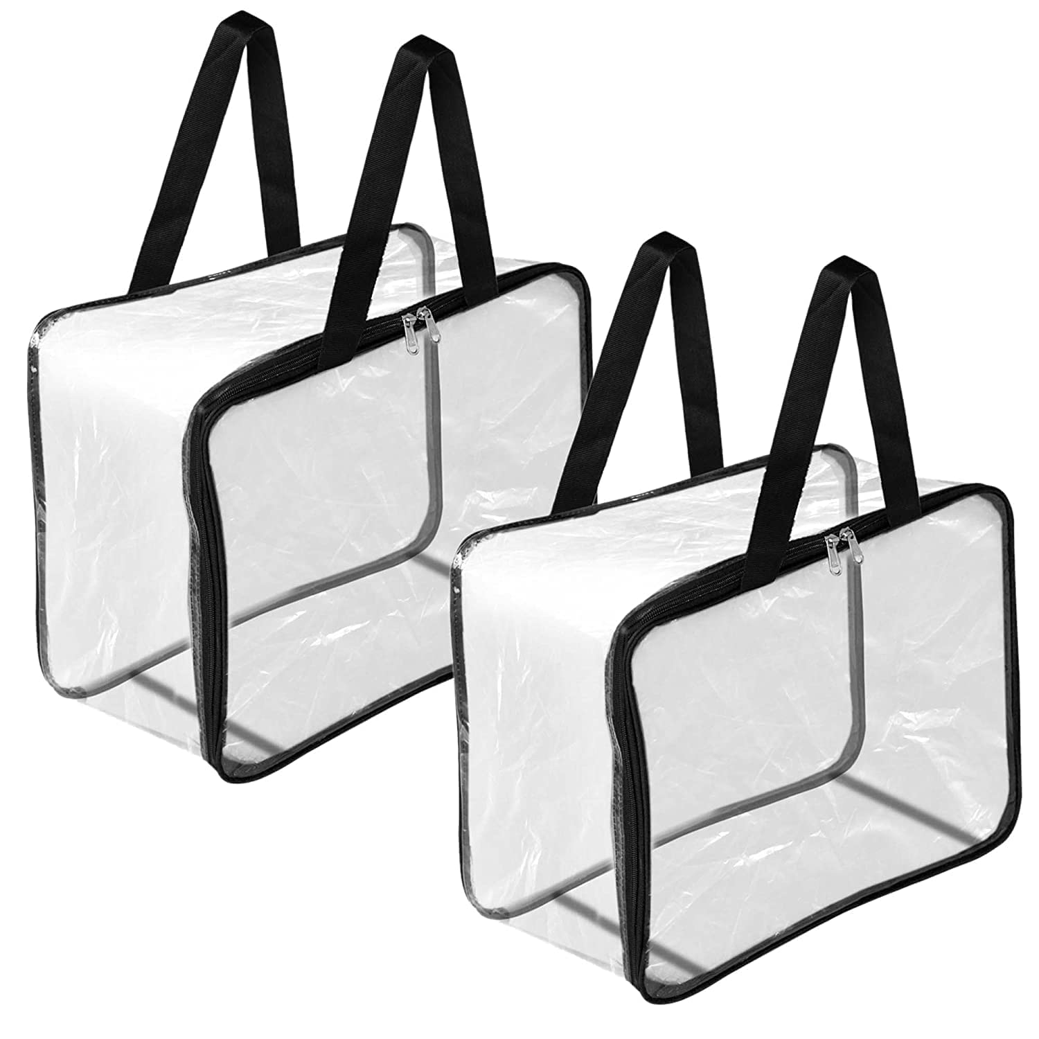 Topinon Transparent Pvc Storage Bag For Saree Covers,Clothes, Lehenga, Blankets, Bedsheets, Toys, Docs | Wardrobe Organizer | Cl