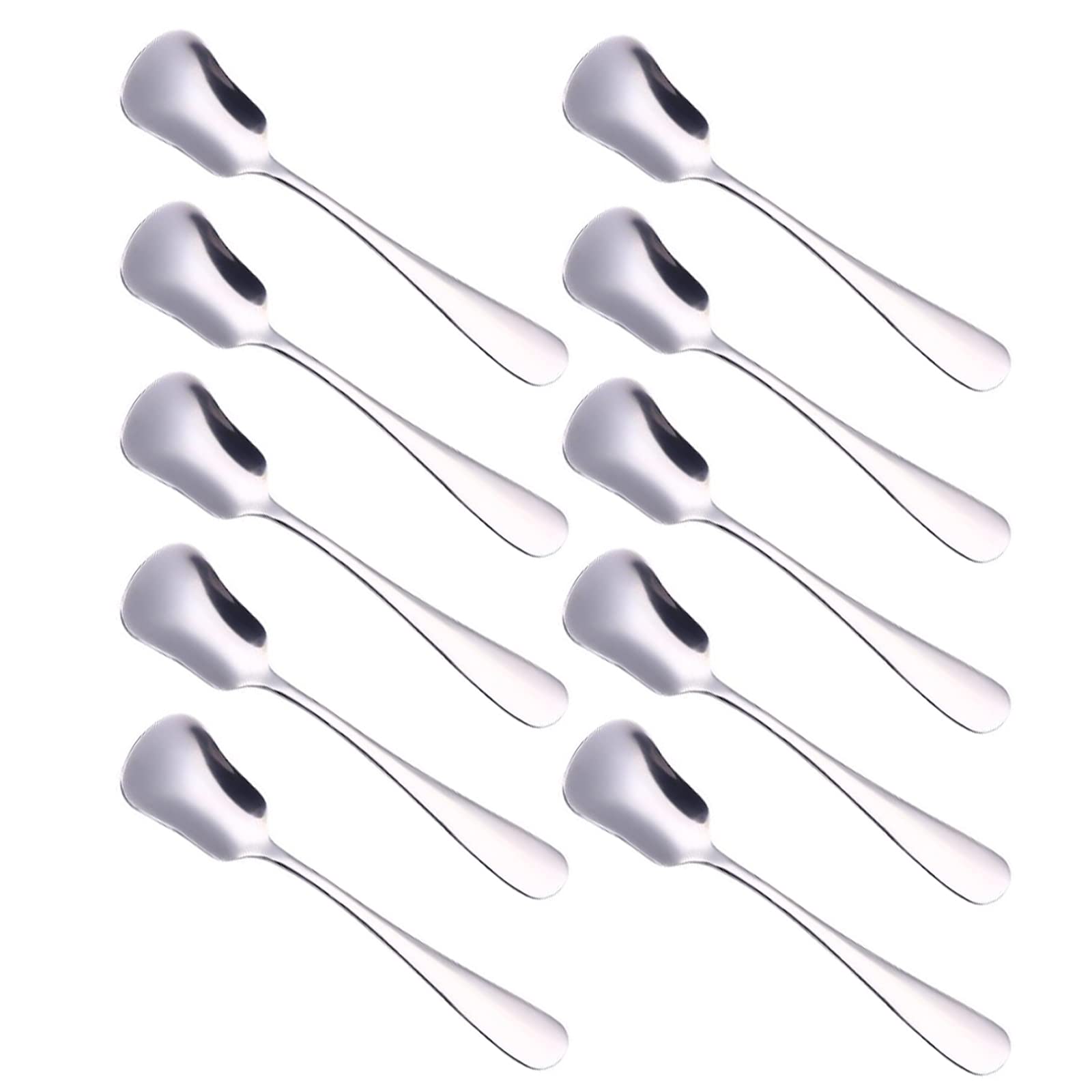 Warmbuy Small Stainless Steel Ice Cream Spoon Coffee Spoons Dessert Spoons, Set Of 10