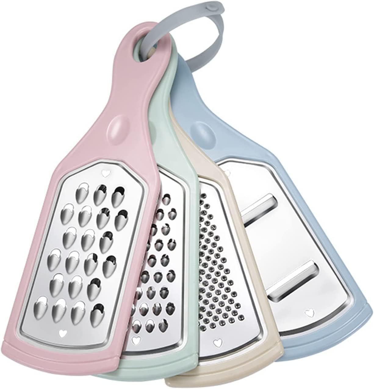 Kesesu Zester Grater, 4 In 1 Cheese Grater, Four Blades Manual Zester For Kitchen