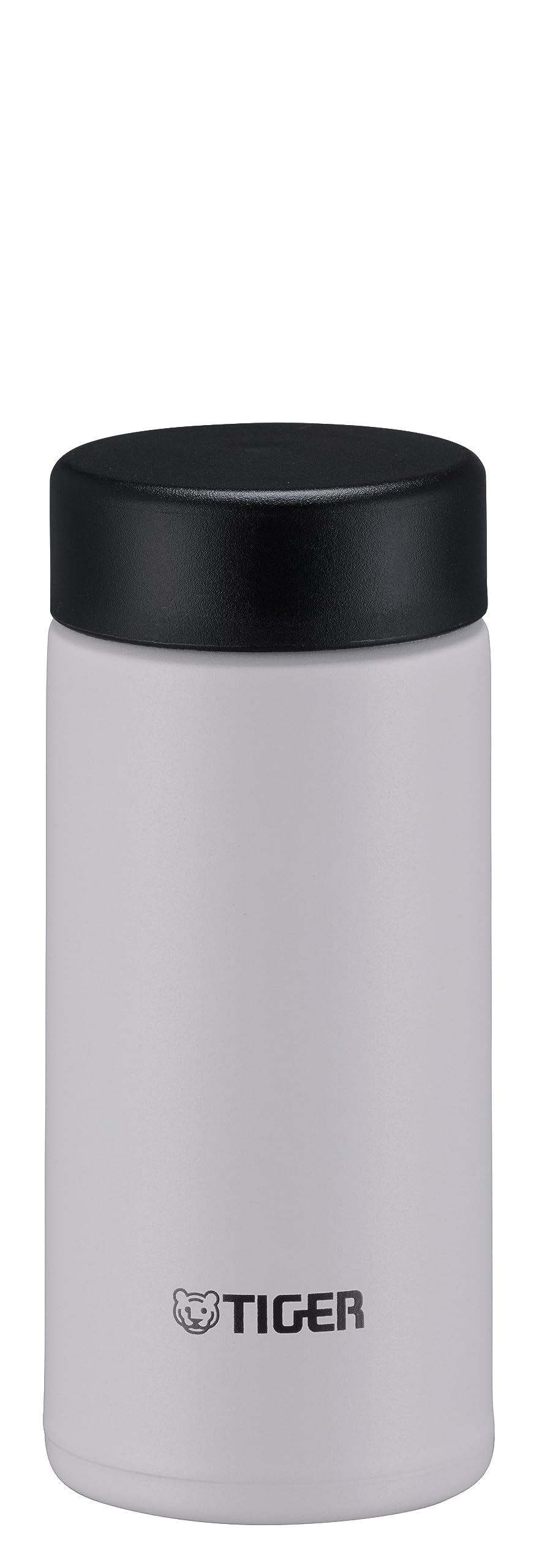 TIGER Water Bottle, 6.8 fl oz (200 ml), White Water Bottle, Screw Stainless Steel Bottle, Lid and Seal are Integrated, Easy Cap,