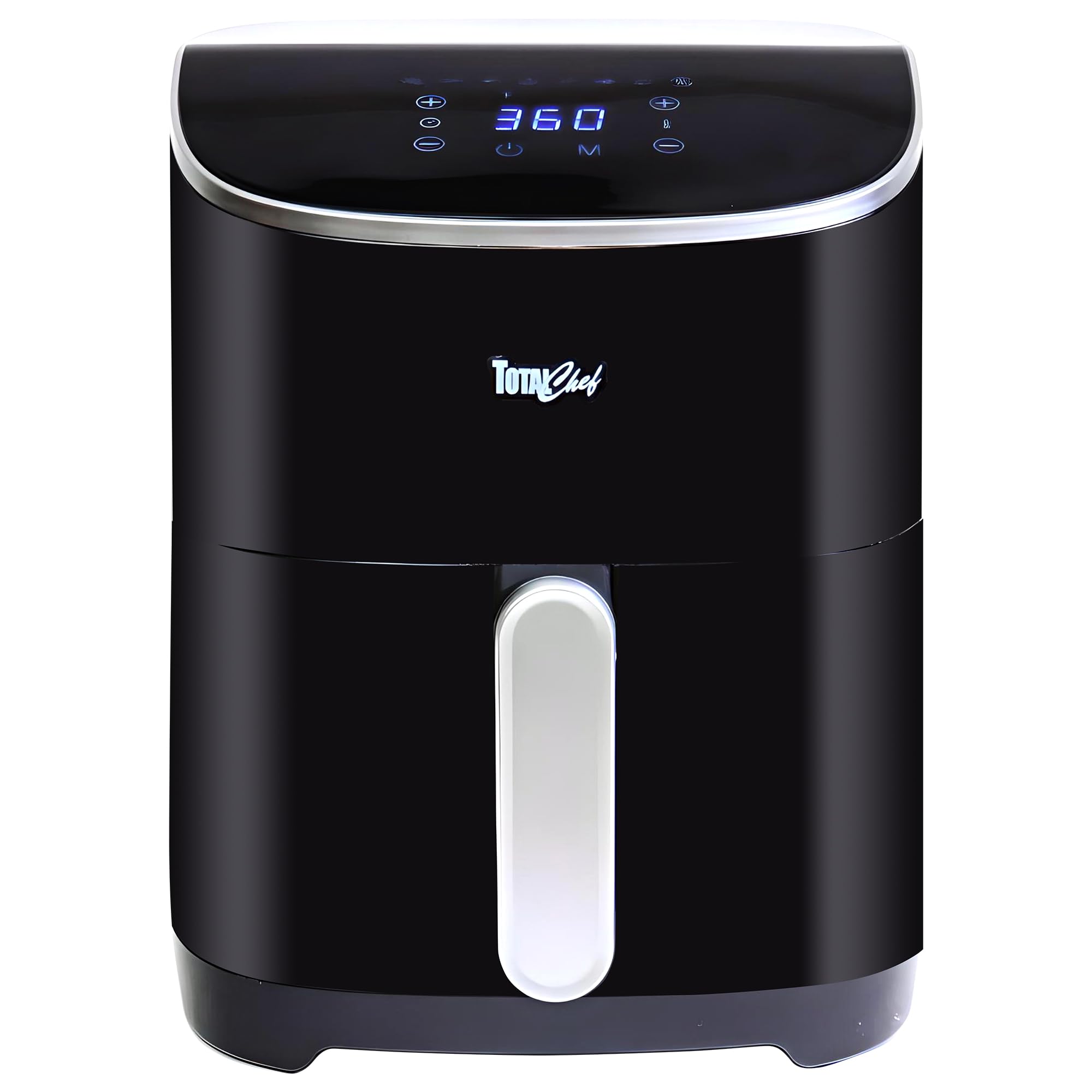 Total Chef Air Fryer - 5 quart aerogrill, non-stick frying basket, french fry, digital touch screen, 8 presets, freidora el  ctr