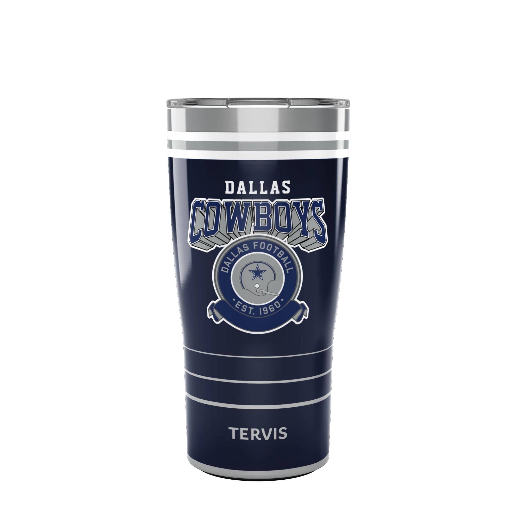 Tervis Traveler NFL Dallas Cowboys - Vintage Made in USA Double Walled Insulated Tumbler Travel Cup Keeps Drinks Cold & Hot, 20o