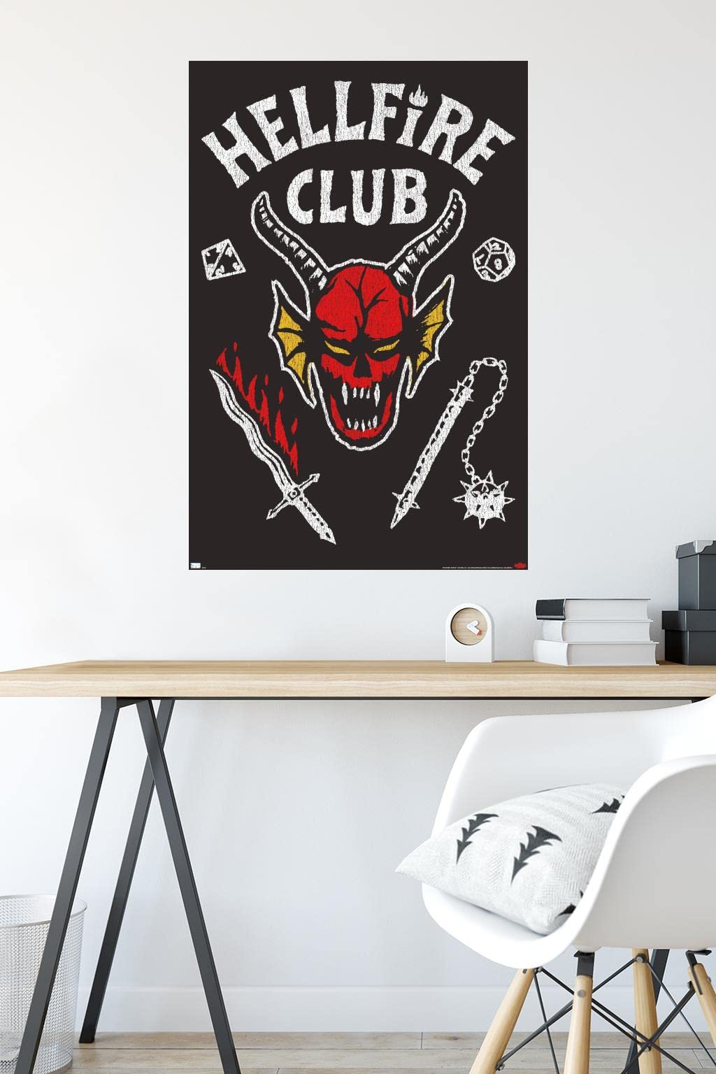Trends International Netflix Stranger Things: Season 4 - Hellfire Club Wall Poster, 22.375'' X 34'', Unframed Version