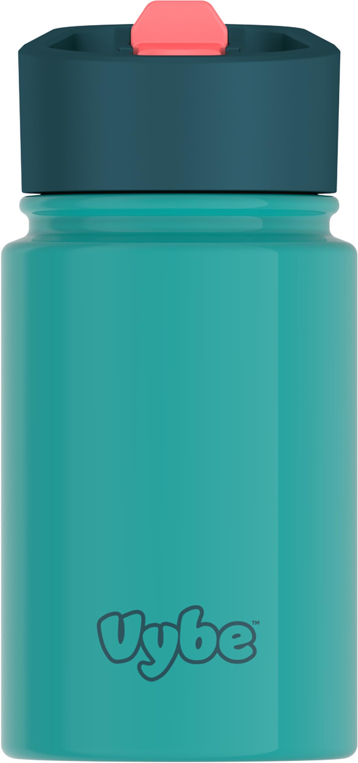 THERMOS Vybe Water Bottle with Straw  13 Ounce  Kids Stainless Steel Vacuum Insulated Water Bottle with Lid, Cucumber Melon