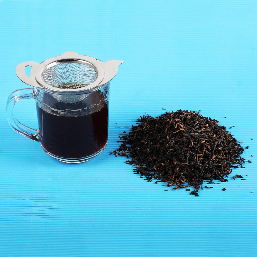 Healthandyoga Stainless Steel Tea Strainer With A Utility Cup - Elegant Kettle Design