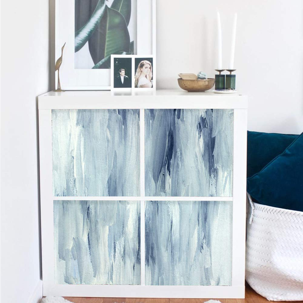 Self-Adhesive Dresser Sticker, Peel And Stick Furniture Skin, Removable Shelf Unit Decals Sticker (009, Expedit/Kallax)