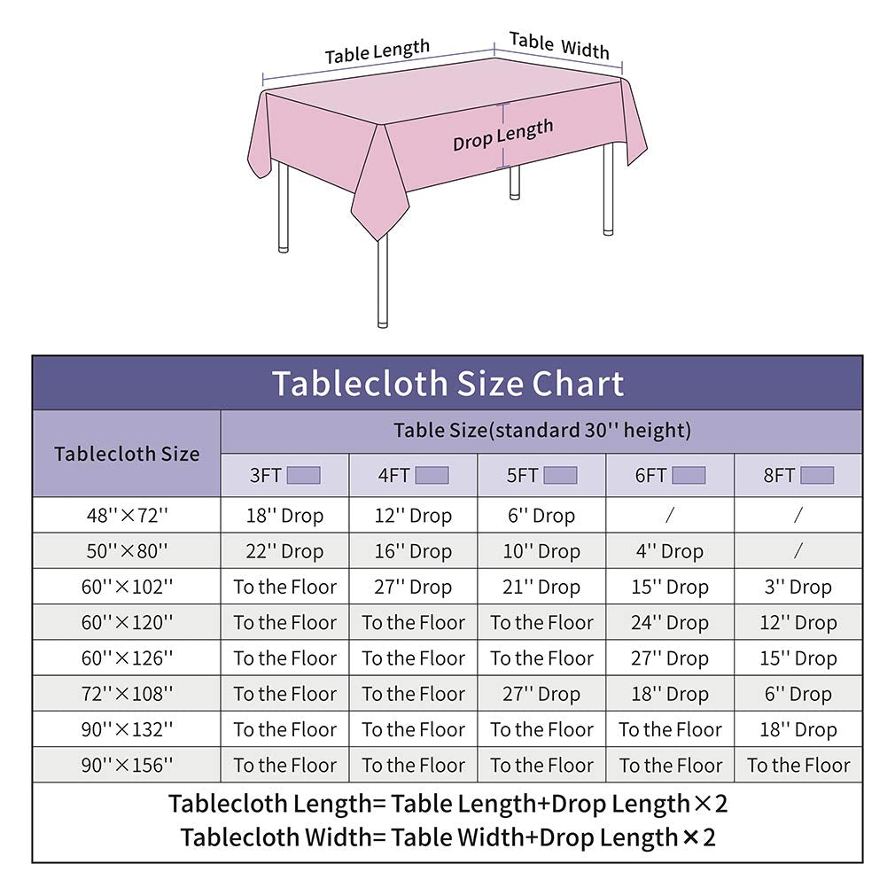 Hahuho 50X80 Inch Rectangular Sequin Tablecloth Lavender, Glitter Tablecloth For Bridal Shower Decorations, Birthday, Wedding, D