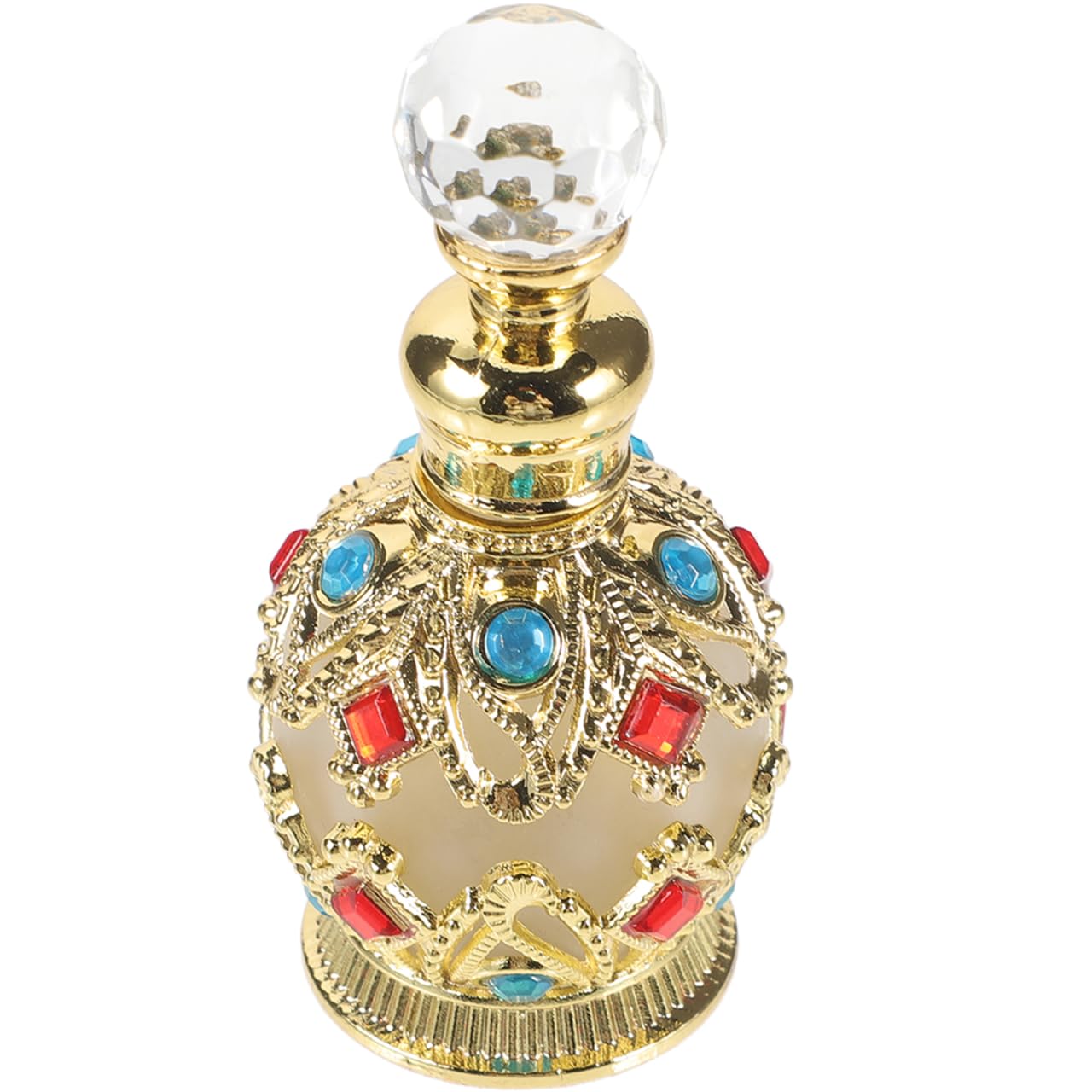 Kisangel Crystal Perfume Bottle Refillable Perfume Sample Bottle Small Glass Essential Oil Storage for Travel Fragrance Vanity B