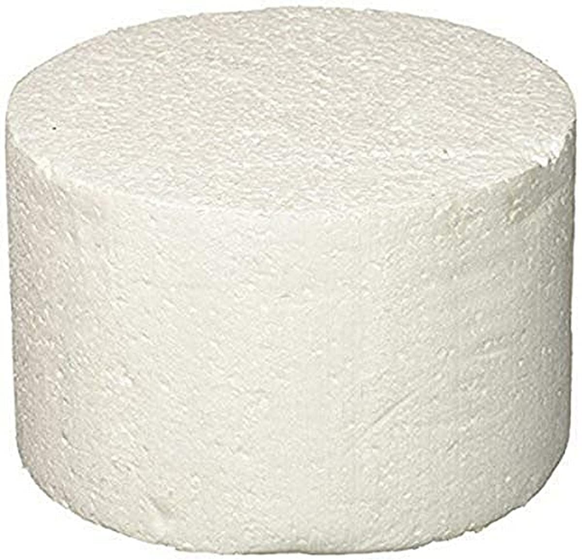 Golda'S Kitchen Round Cake Dummy - 6''    4''H,White