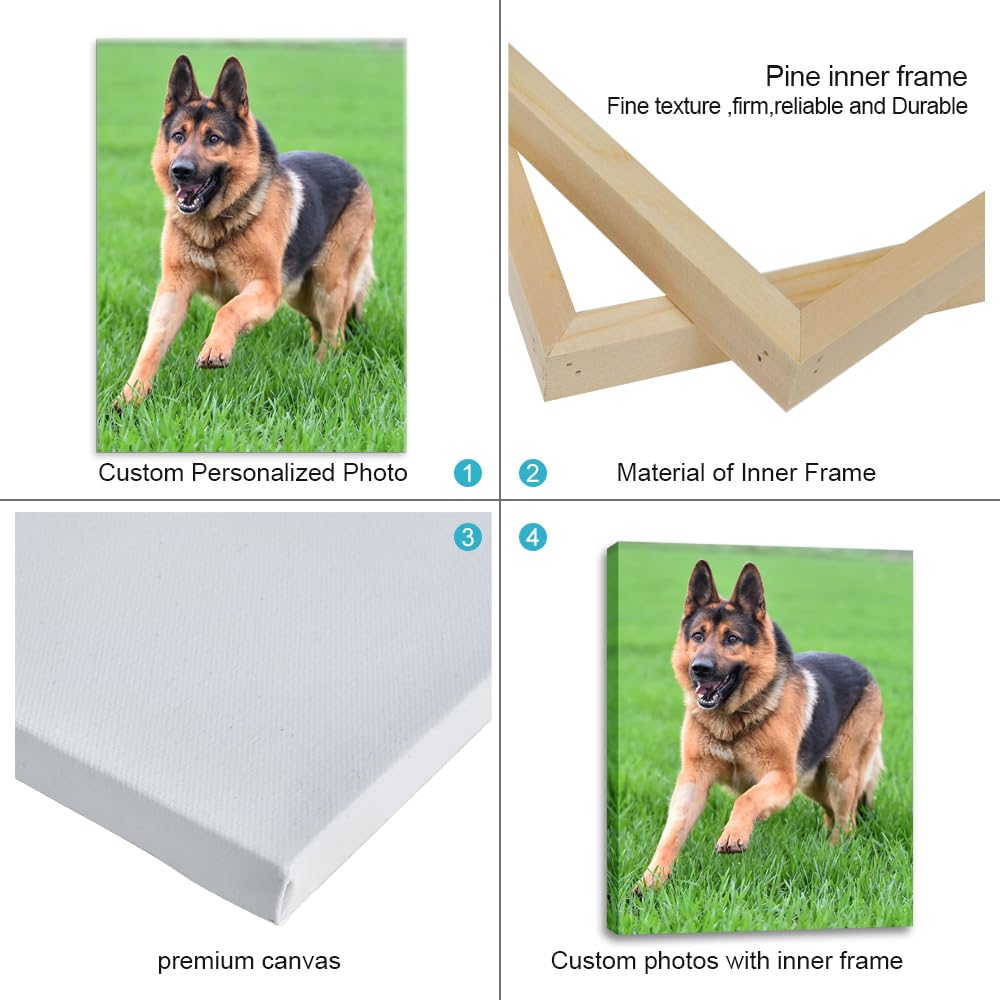 Personalized Custom Canvas Photo Prints - Canvas Prints With Your Photos Pictures On Canvas Wall Art For Home Decor, Bedroom, Li