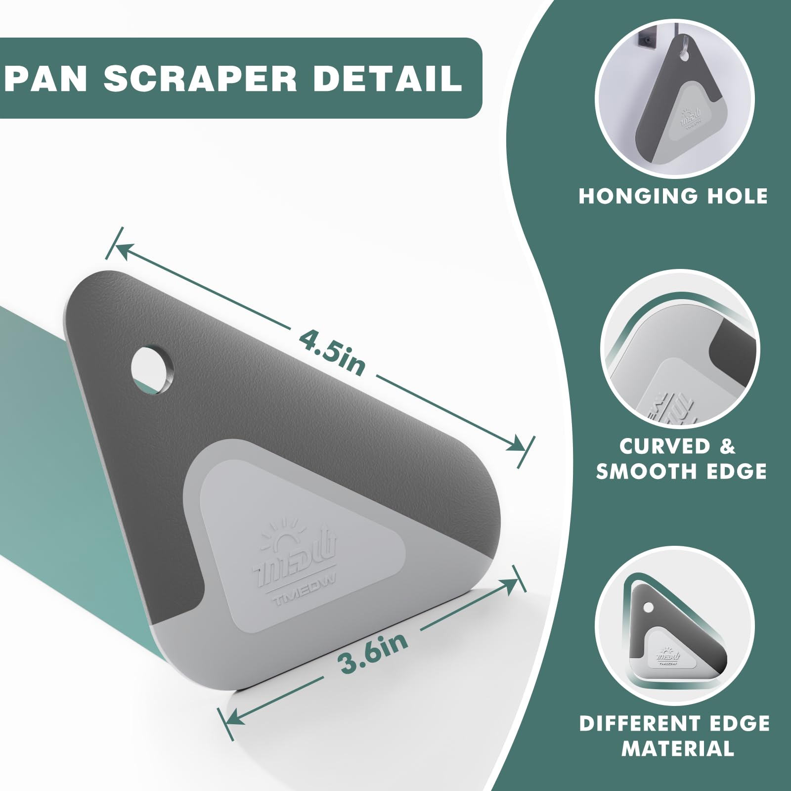 Food Scraper, 2-In-1 Pot And Pan Dish Scraper, Nylon And Silicone, Kitchen Scraper Tools For Cast Iron Skillets, Cookware, Dishe