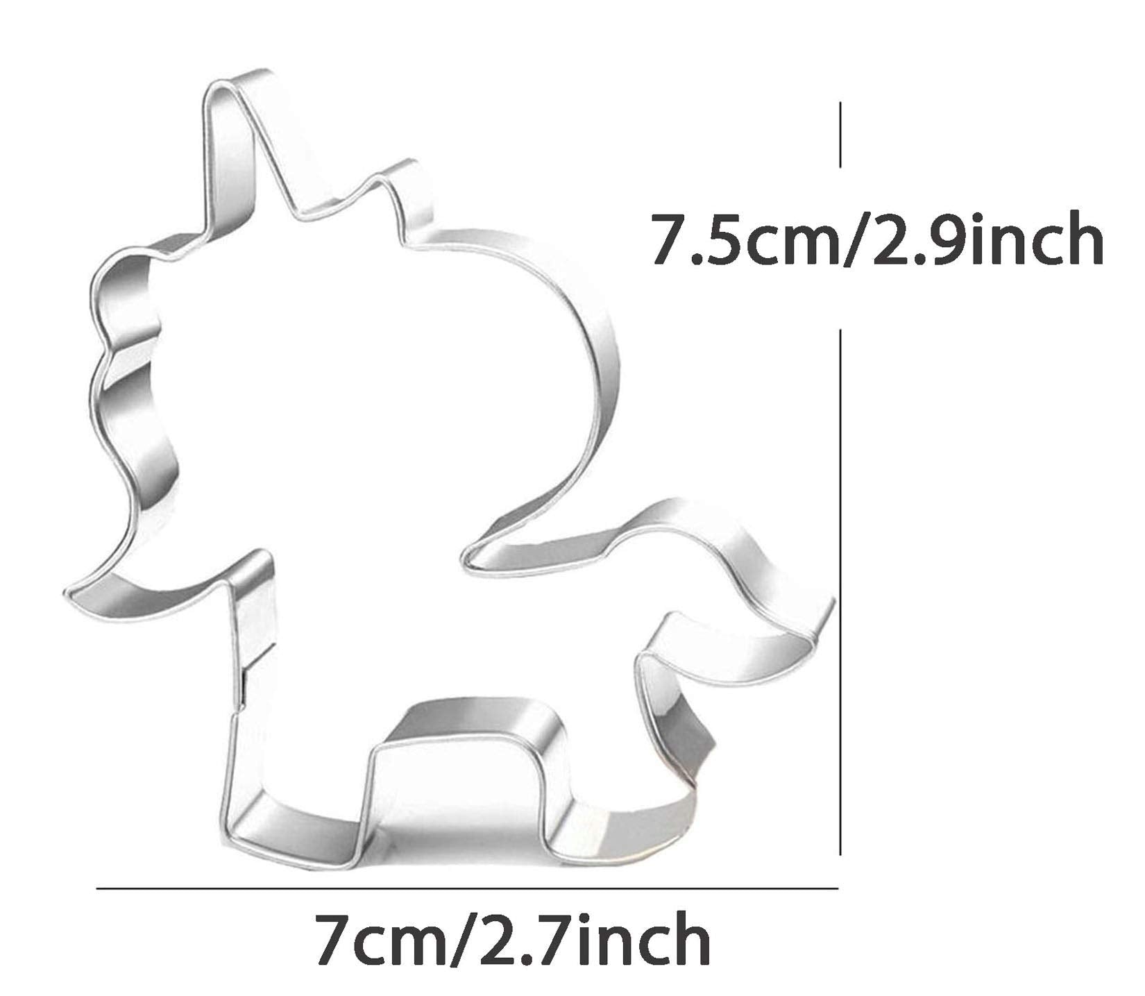 Wjsyshop Horse Looks Back Shape Cookie Cutter Stainless Steel