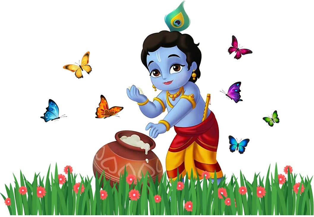 Rangoli Large Modern Art Wall Sticker Multicolour Vinyl Wall Sticker 50 Or 70 Cm Pack Of 1,