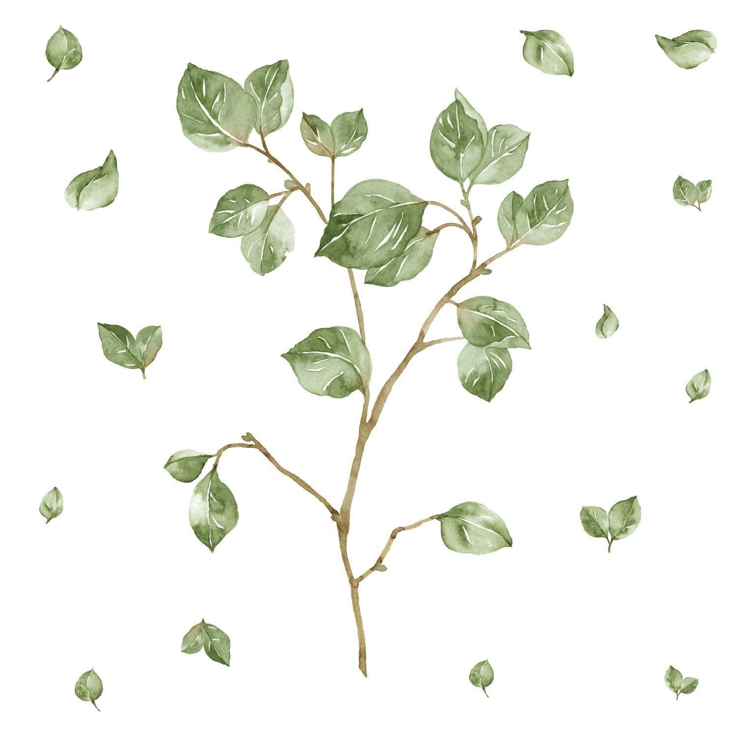 Roommates Rmk4080Gm Leaf Twig Peel And Stick Giant Wall Decals