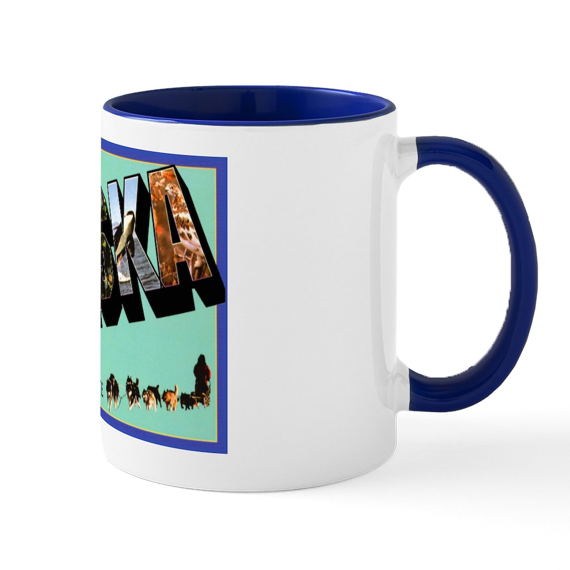 CafePress Alaska State Greetings Mug 11 oz (325 ml) Ceramic Coffee Mug