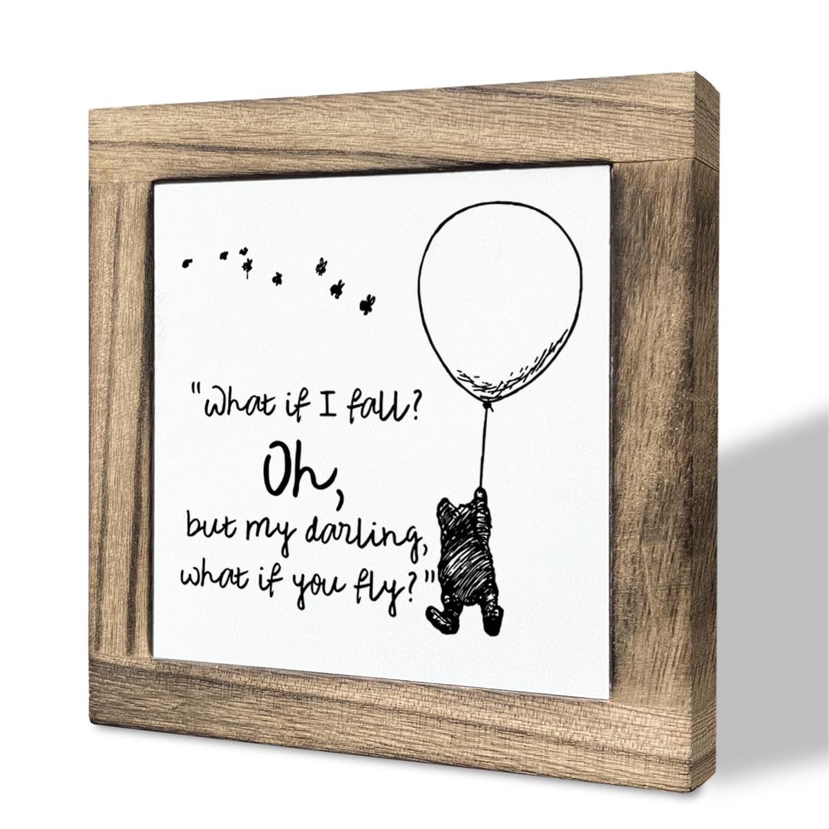 Inspirational Wood Sign, Box Wood Plaques Desk D  cor, Girls or Boys Room Decor, Nursery Wood Decorations, Farmhouse Style Home 