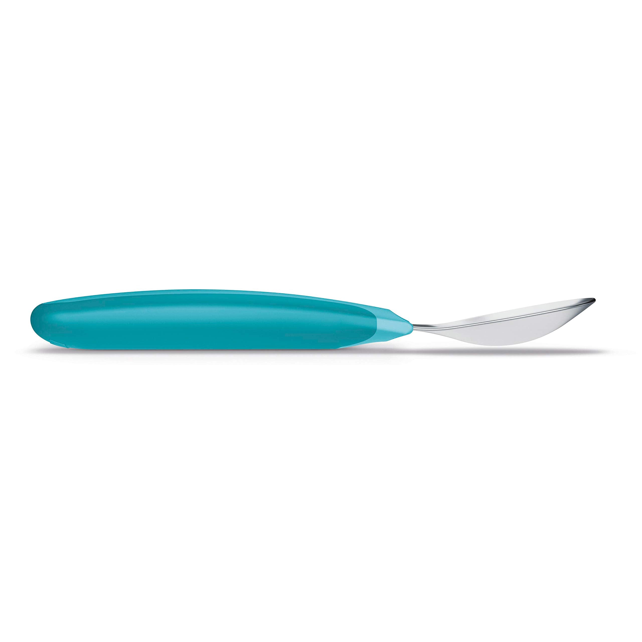 Nuk Kiddy Cutlery Spoons, Durable Stainless Steel, Bpa And Latex-Free, 18+ Months, Pack Of 3
