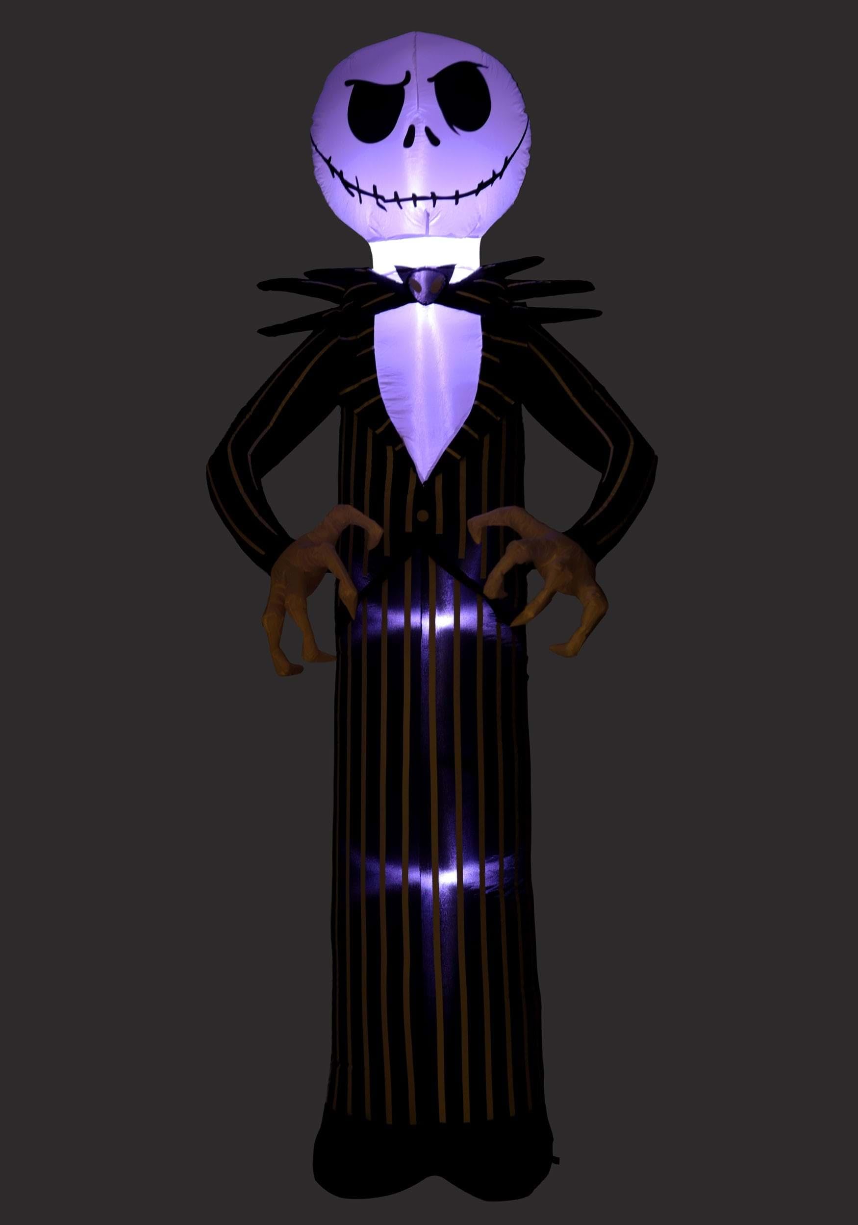 Gemmy Industries Nightmare Before Christmas Jack Skellington 10ft Inflatable Halloween Decoration Standard