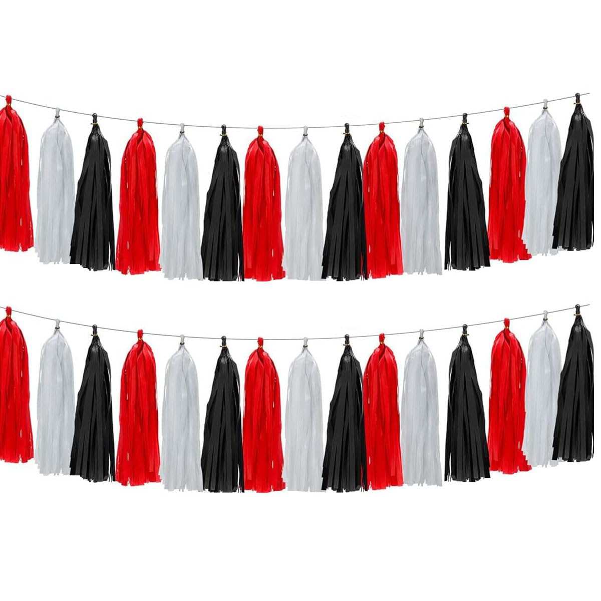 30Pcs Paper Tassels Garland Banner Tissue Paper Tassel Diy Hanging Paper Decorations Party Tassel Garland Decor Baby Shower Nurs