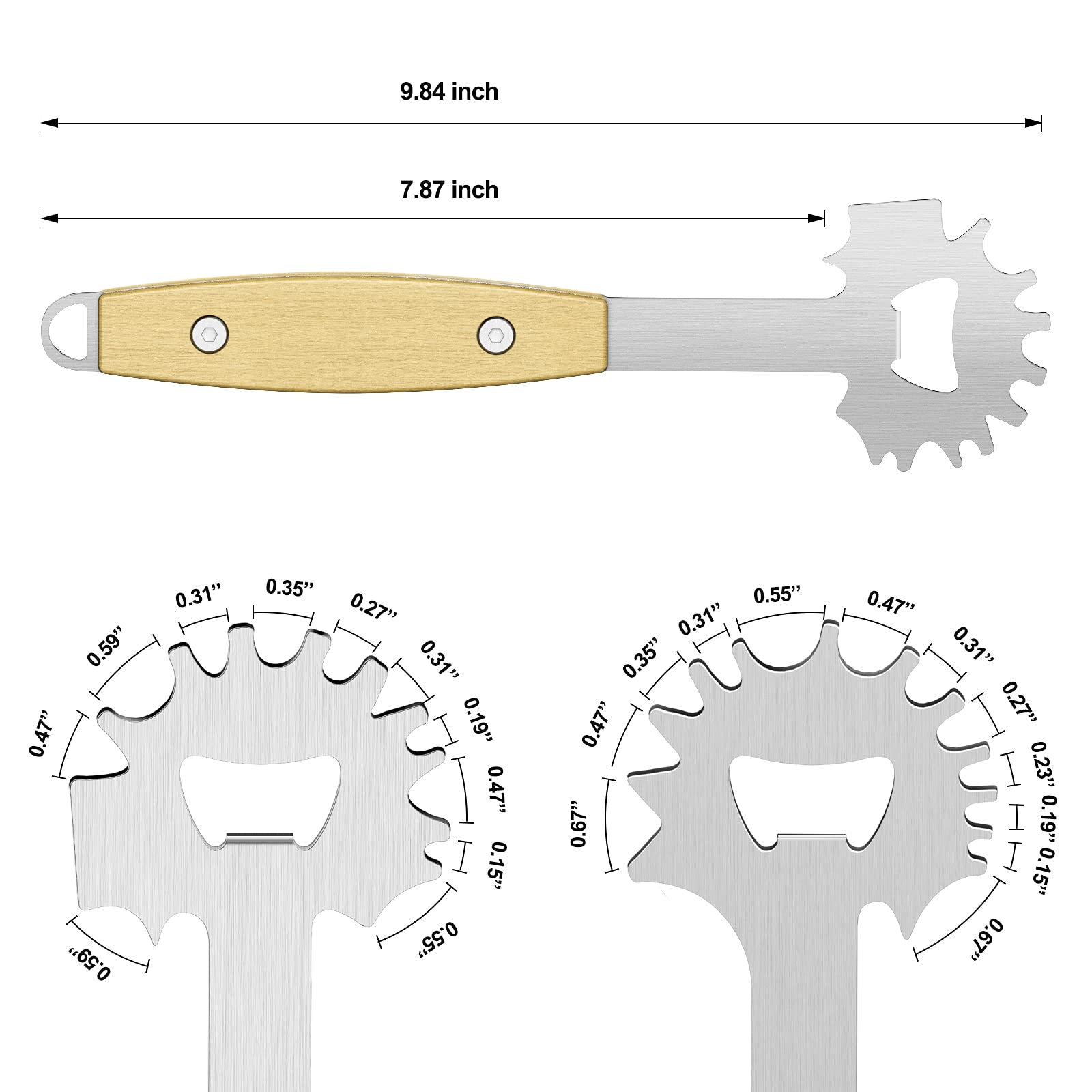 2 Bbq Grill Scraper, Stocking Stuffers For Men, Bristlefree Safe Bbq Scraper Fits Any Grilling Grate Or Smoker Cleaning Tool And