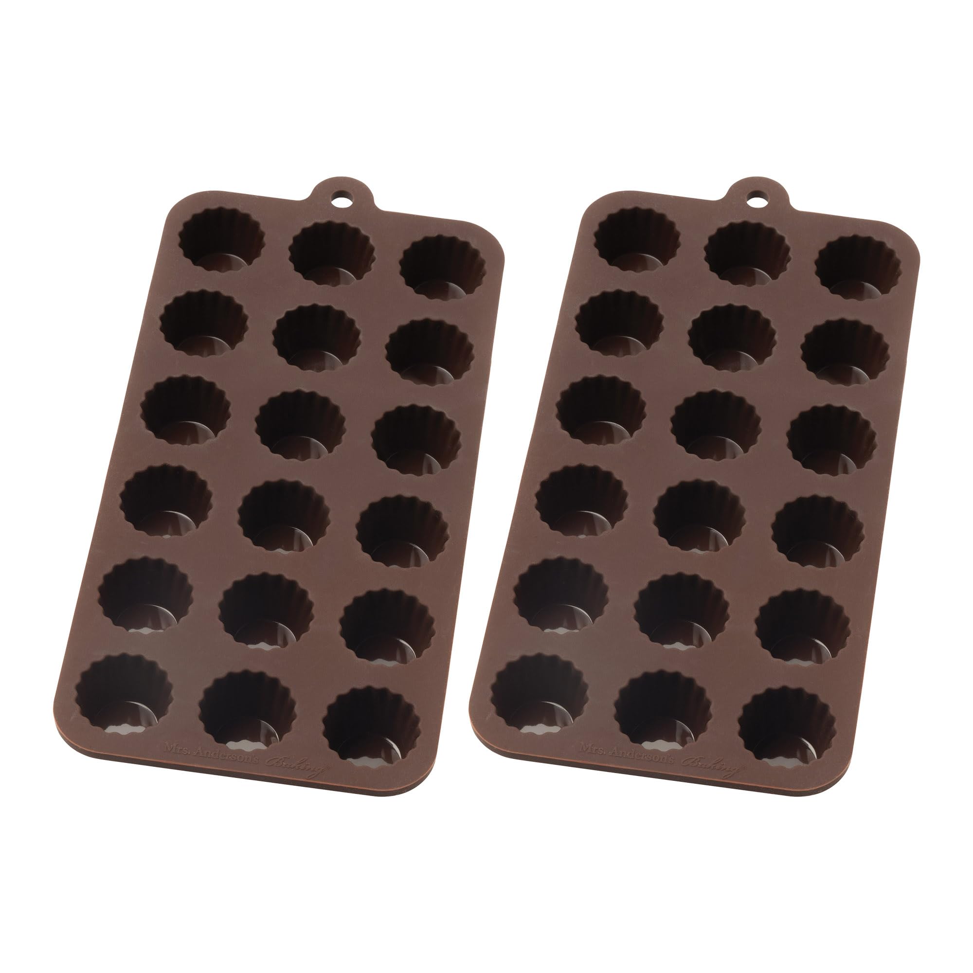 Mrs. Andersons Baking Chocolate Mold, European-Grade Silicone, Cordial, Set of 2