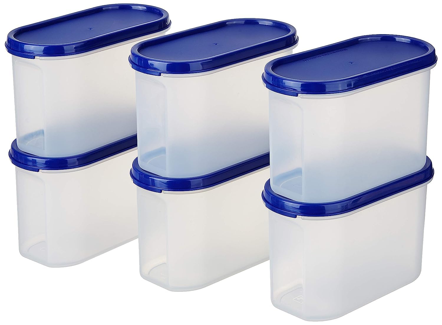 Otro 1200 Ml, Anti Microbial Seal, Anti Bacterial Protection Storage Containers Set Oval, Modular Kitchen, For Flour, Cereals, S