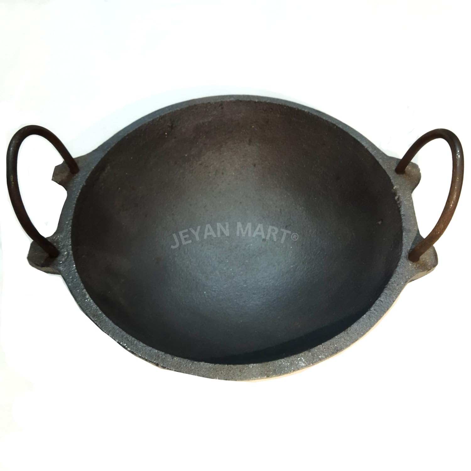 Jeyan Mart GrandmaS Kitchen Go Traditional Cast Iron Kadai/Kadhai | Cooking Set For Deep Fry | Frying Pan | Naturally NonStick